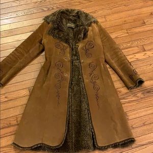 Guess genuine leather coat S